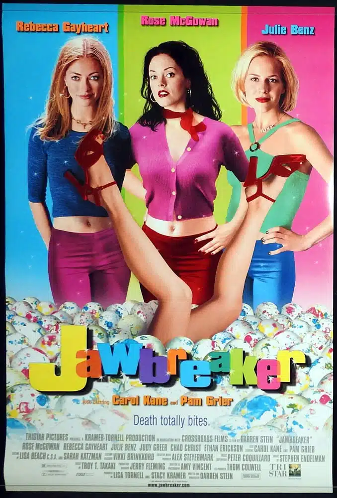 JAWBREAKER Original DS One Sheet Movie Poster Rose McGowan Rebecca Gayheart Julie Benz