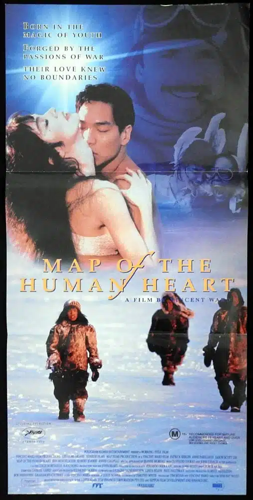MAP OF THE HUMAN HEART Original Daybill Movie Poster Patrick Bergin John Cusack