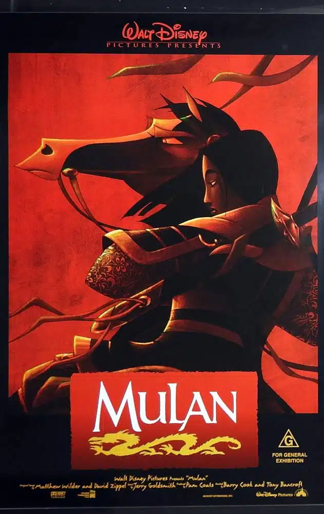 MULAN Original One Sheet Movie Poster Eddie Murphy BD Wong Disney