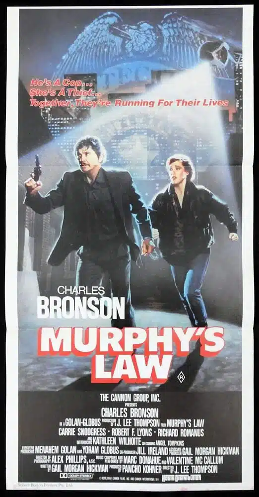 MURPHY’S LAW Original Daybill Movie Poster Charles Bronson Carrie Snodgress
