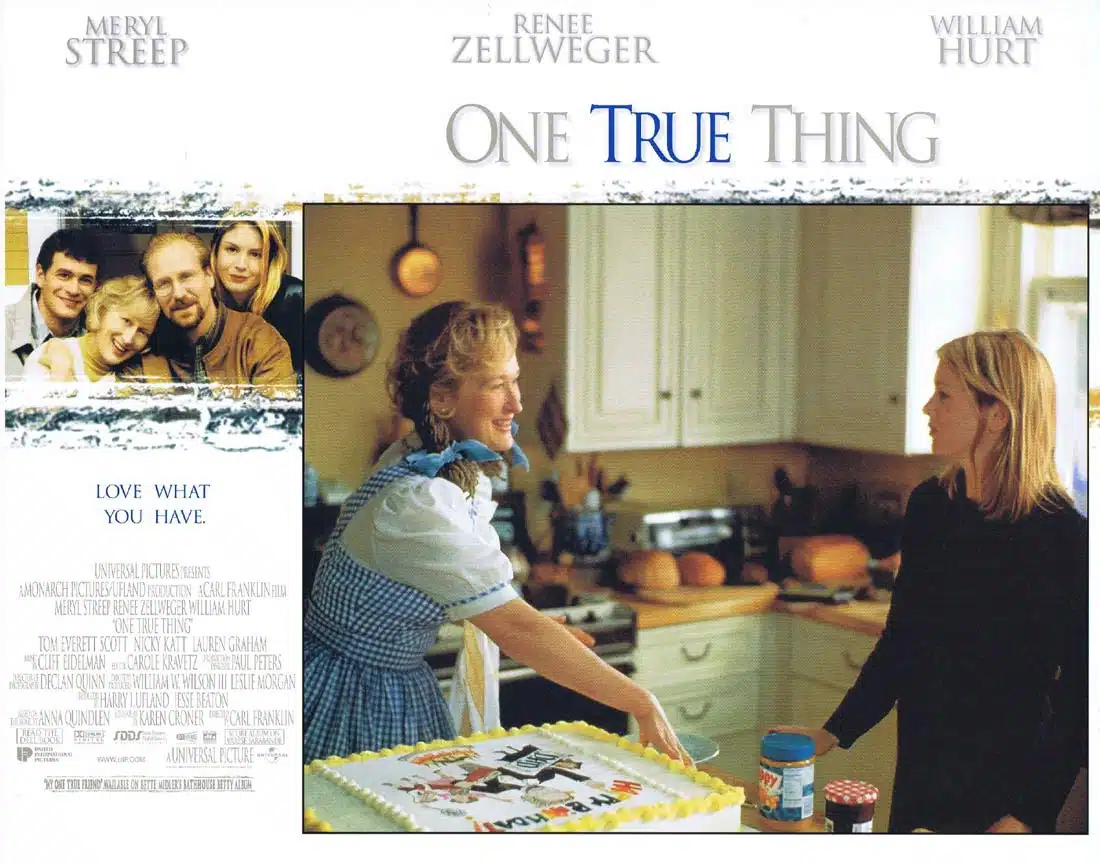 ONE TRUE THING Original Lobby Card 2 Meryl Streep Renée Zellweger