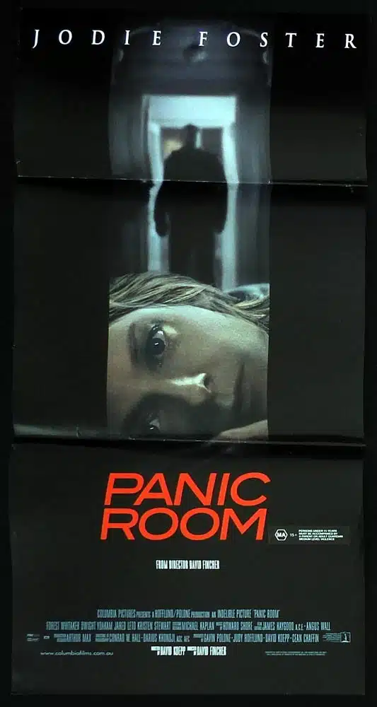 PANIC ROOM Original Daybill Movie Poster Jodie Foster Forest Whitaker
