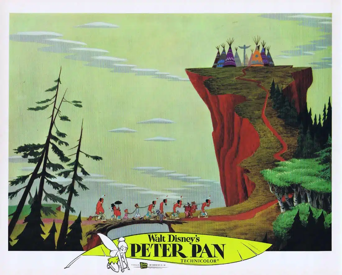 PETER PAN Vintage 1976r Lobby Card 3 Disney Classic Bobby Driscoll