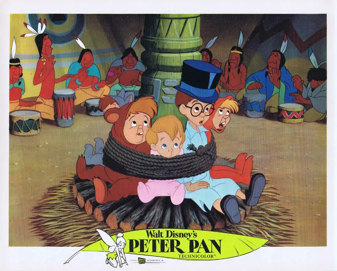 PETER PAN Vintage 1976r Lobby Card 4 Disney Classic Bobby Driscoll
