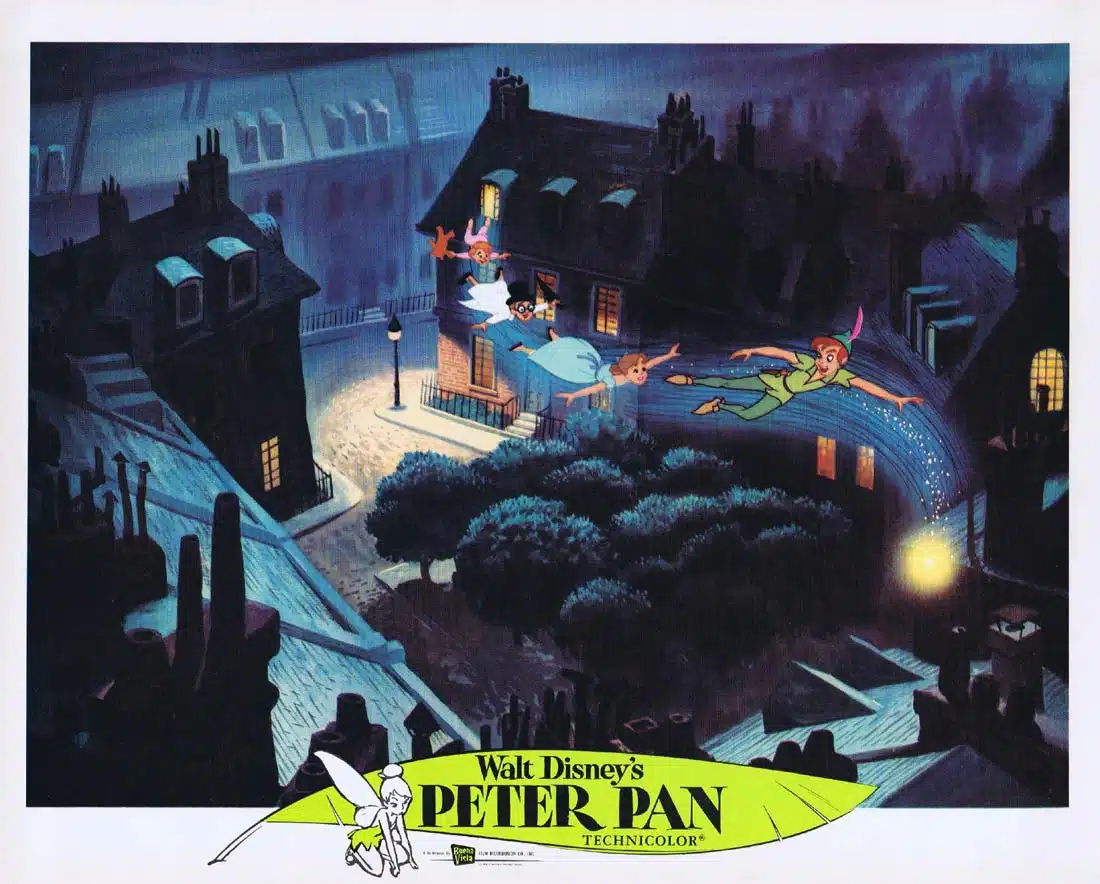PETER PAN Vintage 1976r Lobby Card 5 Disney Classic Bobby Driscoll