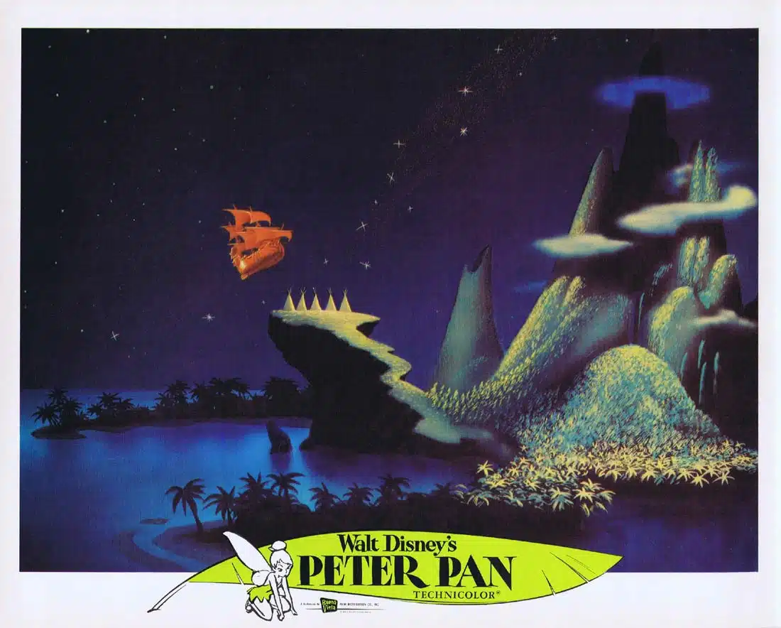 PETER PAN Vintage 1976r Lobby Card 6 Disney Classic Bobby Driscoll