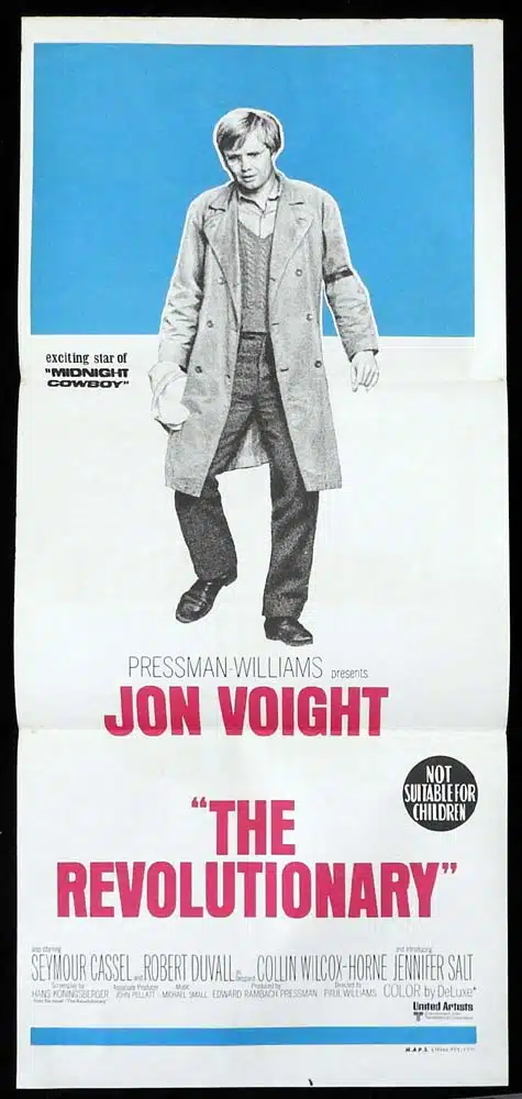 THE REVOLUTIONARY Original Daybill Movie Poster Mary Barclay Jon Voight Robert Duvall