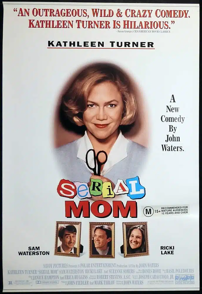 SERIAL MOM Original One Sheet Movie Poster Kathleen Turner John Waters Sam Waterston