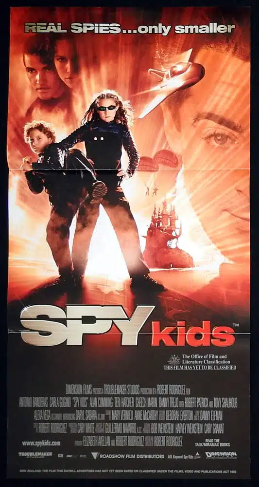 SPY KIDS Original Daybill Movie Poster Antonio Banderas Teri Hatcher