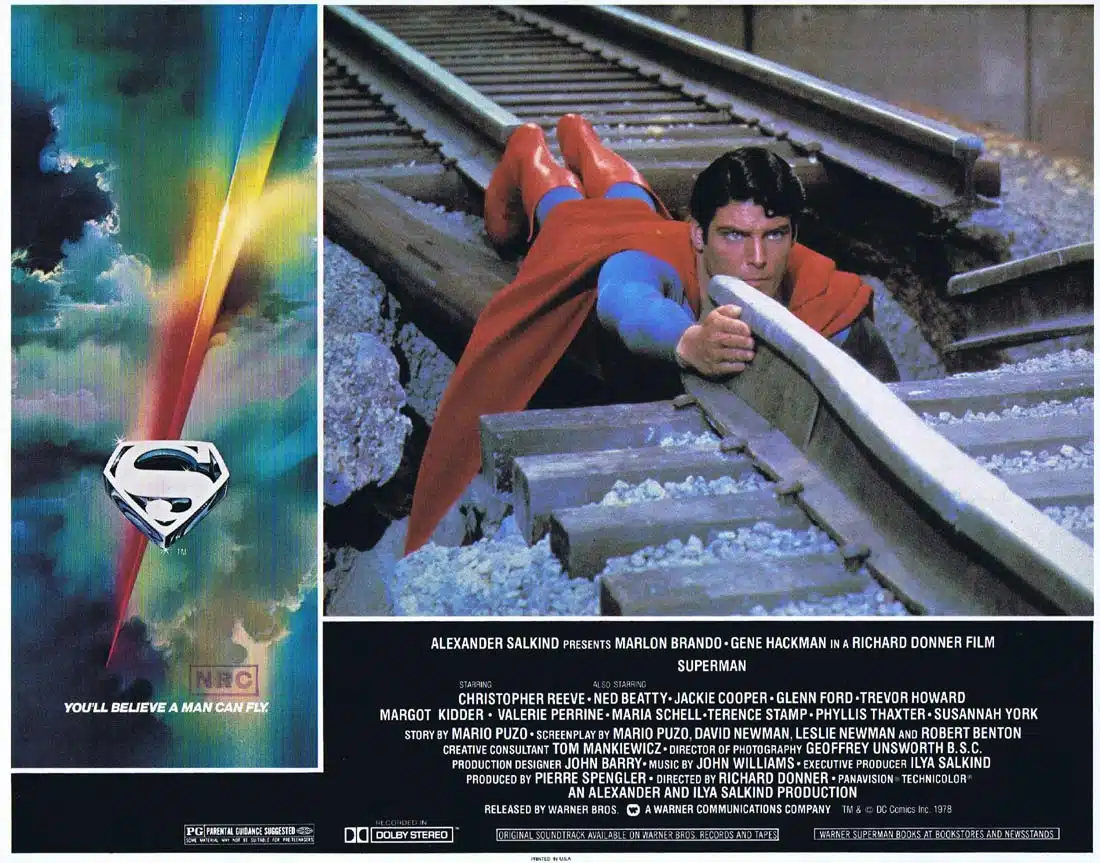 SUPERMAN Original INT Lobby Card 1 Christopher Reeve Marlon Brando Gene Hackman
