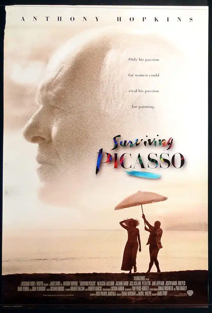 SURVIVING PICASSO Original DS One Sheet Movie Poster Anthony Hopkins