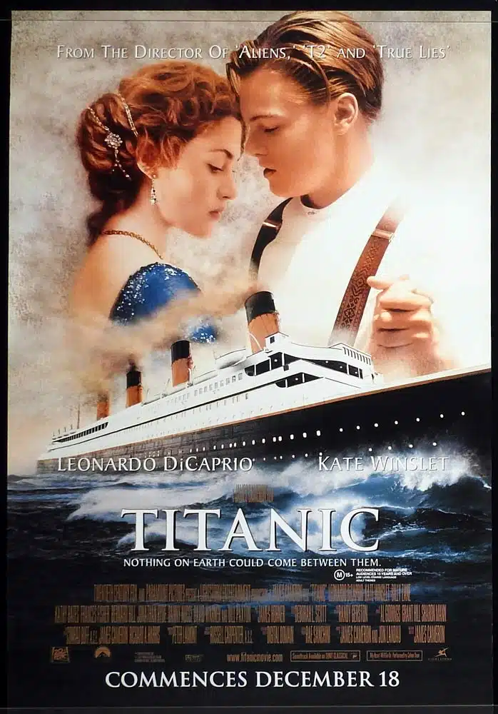 TITANIC Original AU One sheet Movie Poster Leonardo DiCaprio Kate Winslet