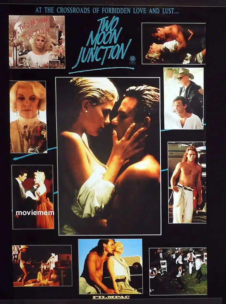 TWO MOON JUNCTION Original ADV One Sheet Movie Poster Sherilyn Fenn Richard Tyson