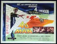 4D MAN  Original US Half sheet Movie Poster Robert Lansing Lee Meriwether Sci Fi