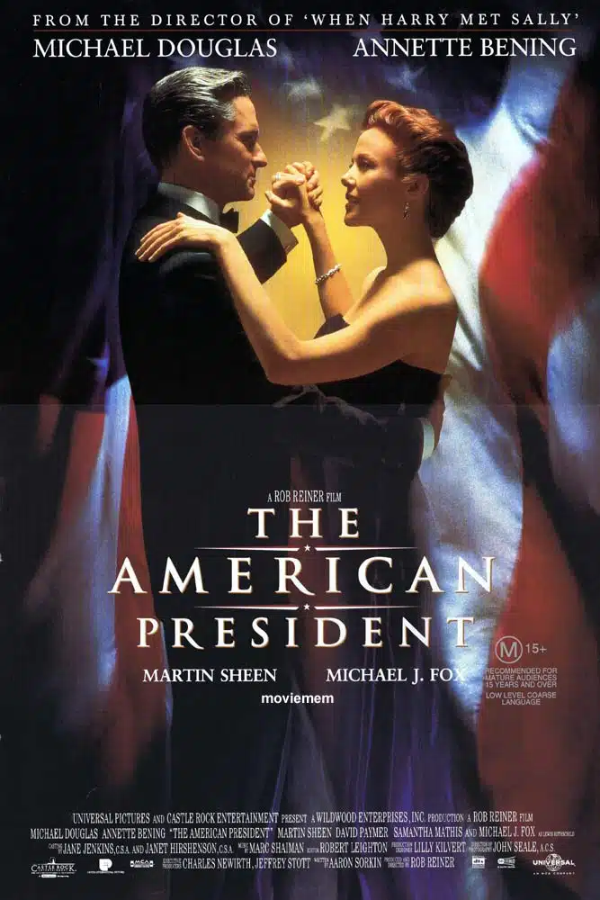 THE AMERICAN PRESIDENT Original Daybill Movie poster Michael Douglas Annette Bening