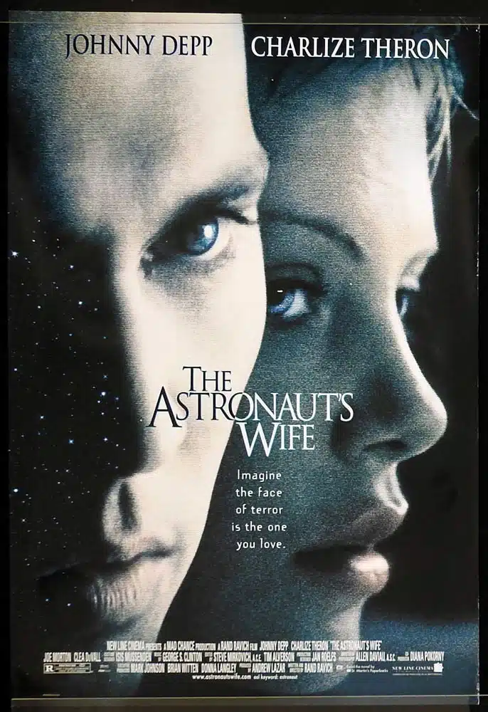 THE ASTRONAUTS WIFE Original One Sheet Movie Poster Johnny Depp Charlize Theron