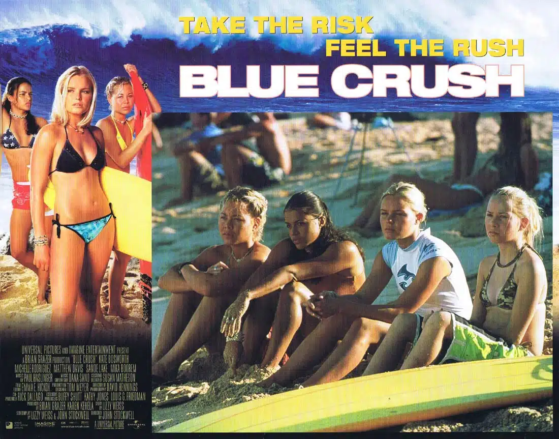 BLUE CRUSH Original Lobby Card 1 Kate Bosworth Michelle Rodriguez Matthew Davis