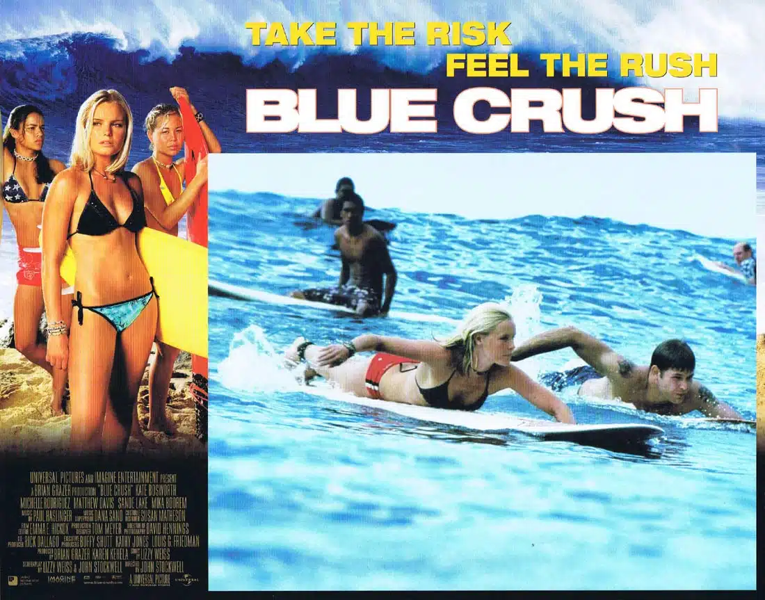 BLUE CRUSH Original Lobby Card 6 Kate Bosworth Michelle Rodriguez Matthew Davis