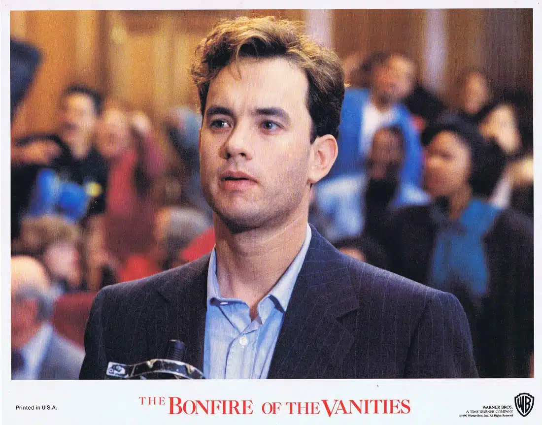 BONFIRE OF THE VANITIES Original Lobby Card 6 Tom Hanks Bruce Willis Melanie Griffith