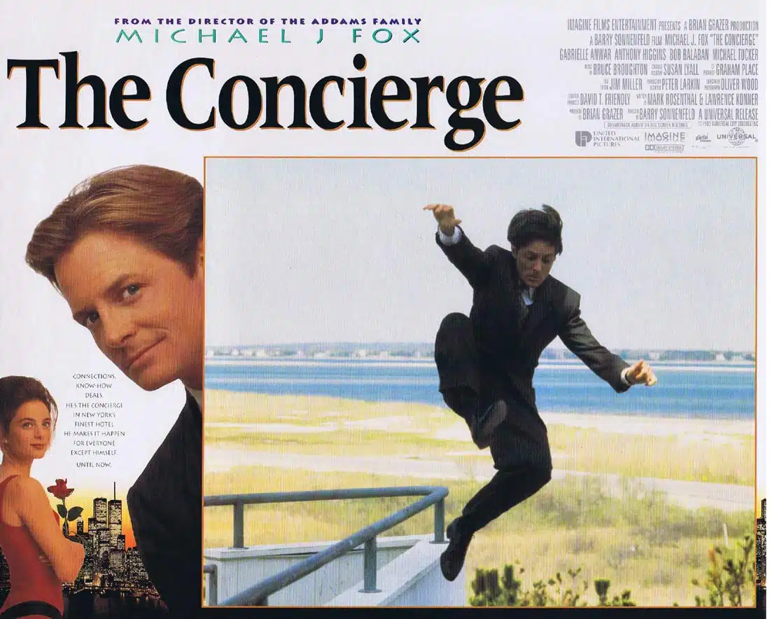 THE CONCIERGE aka FOR LOVE OR MONEY Original English Lobby Card 5 Michael J. Fox