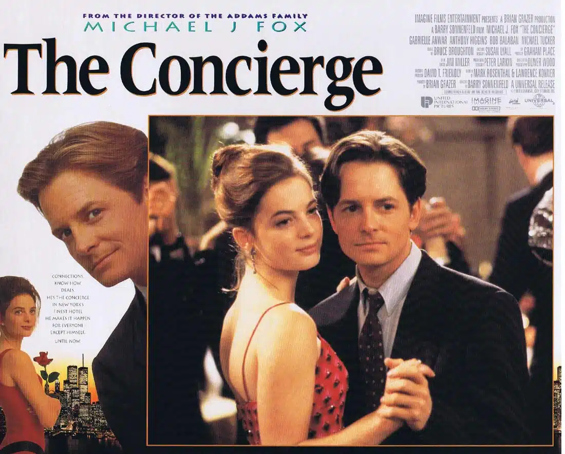 THE CONCIERGE aka FOR LOVE OR MONEY Original English Lobby Card 6 Michael J. Fox