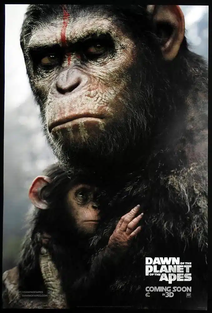 DAWN OF THE PLANET OF THE APES Original B INT ADV DS US One Sheet Movie Poster Andy Serkis