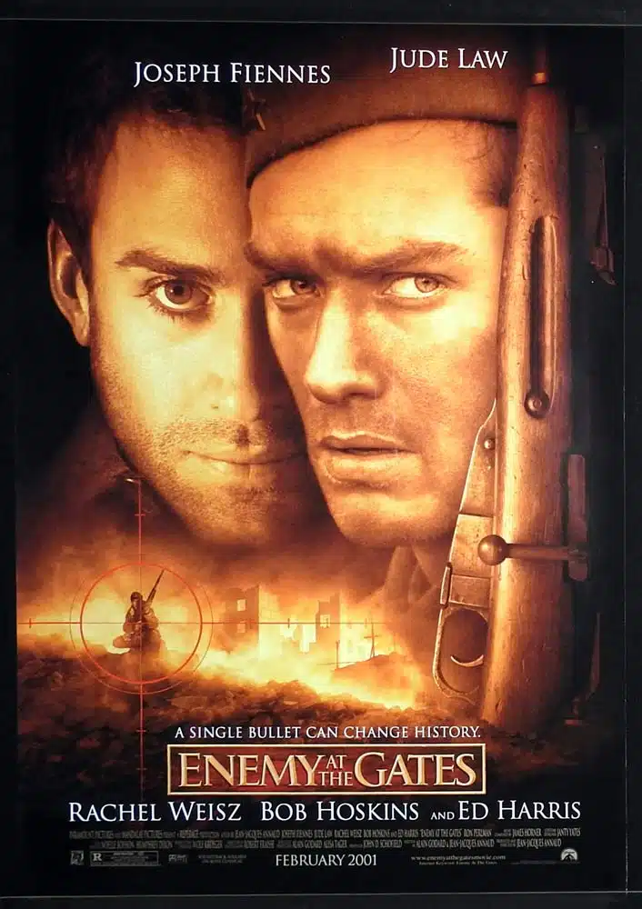 ENEMY AT THE GATES Original One Sheet Movie Poster Jude Law Ed Harris Rachel Weisz Joseph Fiennes