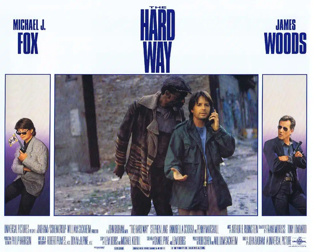 THE HARD WAY Original Lobby Card 8 Michael J. Fox James Woods