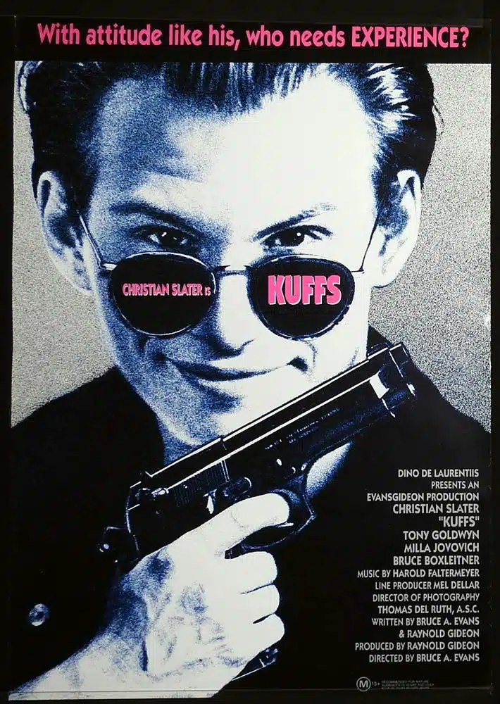 KUFFS Original One Sheet Movie Poster Christian Slater Tony Goldwyn Milla Jovovich