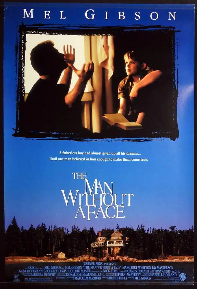 THE MAN WITHOUT A FACE Original One Sheet Movie Poster Mel Gibson Margaret Whitton