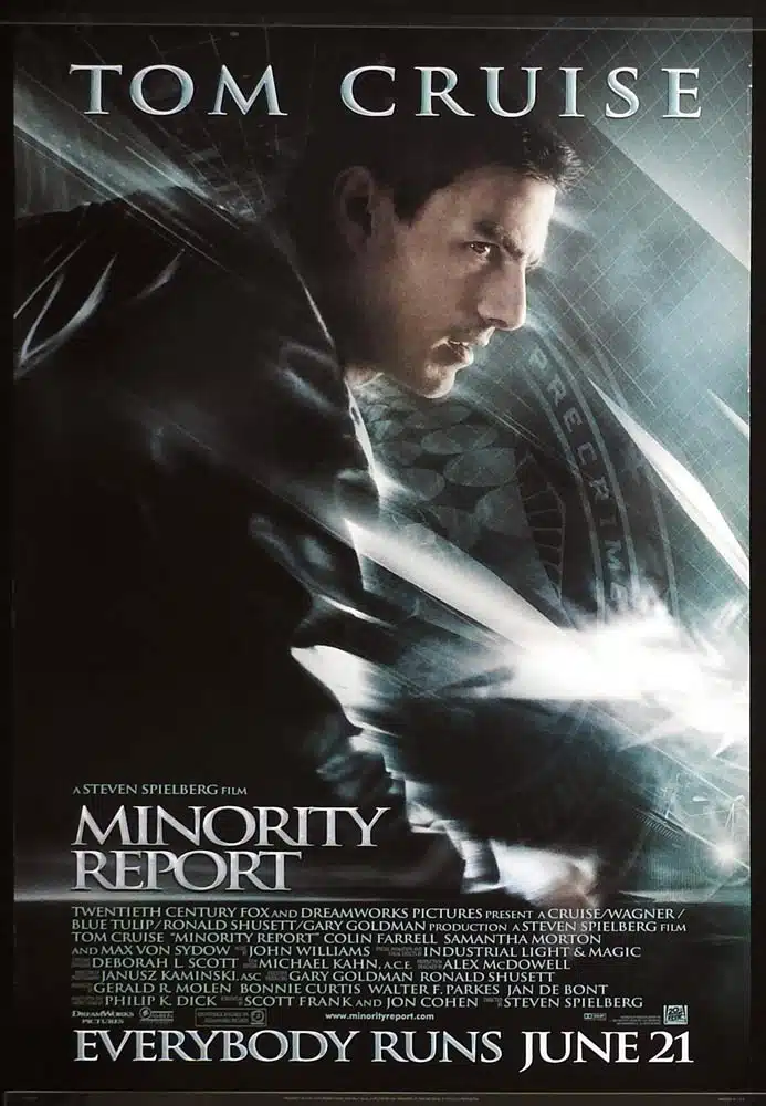 MINORITY REPORT Original INT ADV DS US One Sheet Movie Poster Tom Cruise Colin Farrell