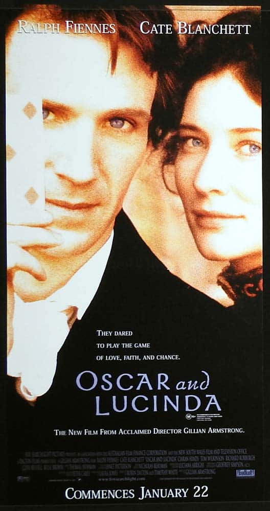 OSCAR AND LUCINDA Original Daybill Movie Poster Ralph Fiennes Australian Film