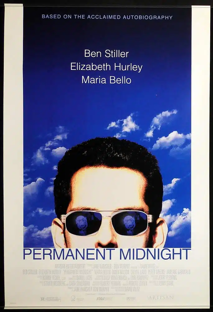PERMANENT MIDNIGHT Original US One Sheet Movie Poster Ben Stiller Maria Bello Elizabeth Hurley