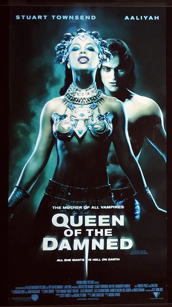 QUEEN OF THE DAMNED Original Daybill Movie poster Stuart Townsend Aaliyah Vampire Horror