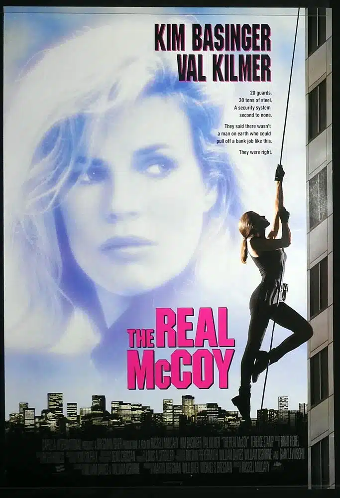 THE REAL MCCOY Original One Sheet Movie Poster Kim Basinger Val Kilmer Terence Stamp
