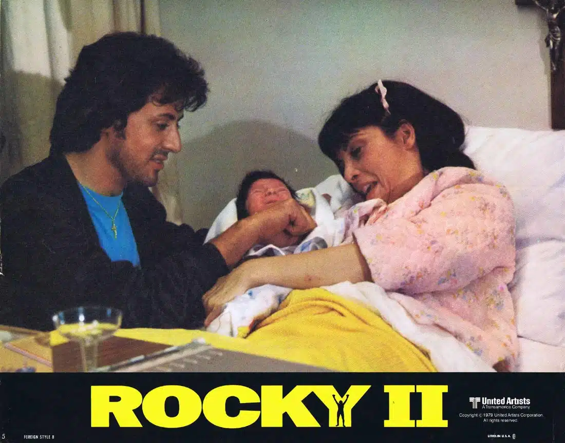 ROCKY II Original INT US Lobby card 5 Sylvester Stallone Boxing Carl Weathers