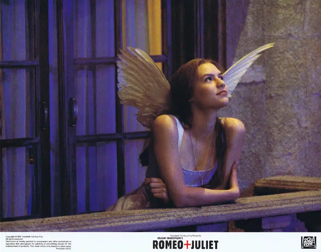 ROMEO + JULIET Original Lobby Card 7 Leonardo DiCaprio Claire Danes