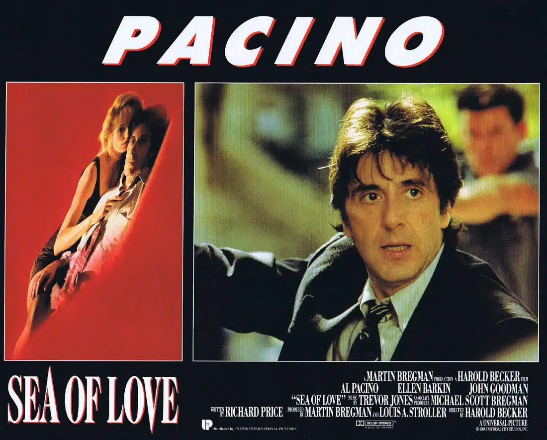 SEA OF LOVE Original Lobby Card 1 Al Pacino Ellen Barkin John Goodman