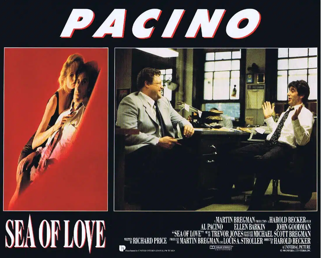 SEA OF LOVE Original Lobby Card 7 Al Pacino Ellen Barkin John Goodman