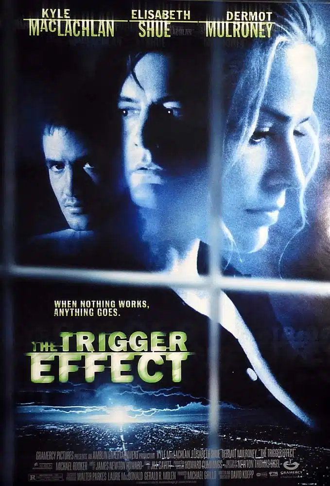 THE TRIGGER EFFECT Original One Sheet Movie Poster Kyle MacLachlan Elisabeth Shue Dermot Mulroney