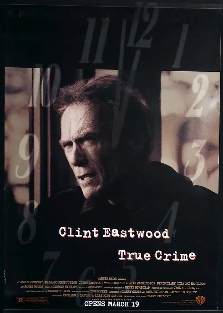 TRUE CRIME Original One Sheet Movie Poster Clint Eastwood Isaiah Washington LisaGay Hamilton