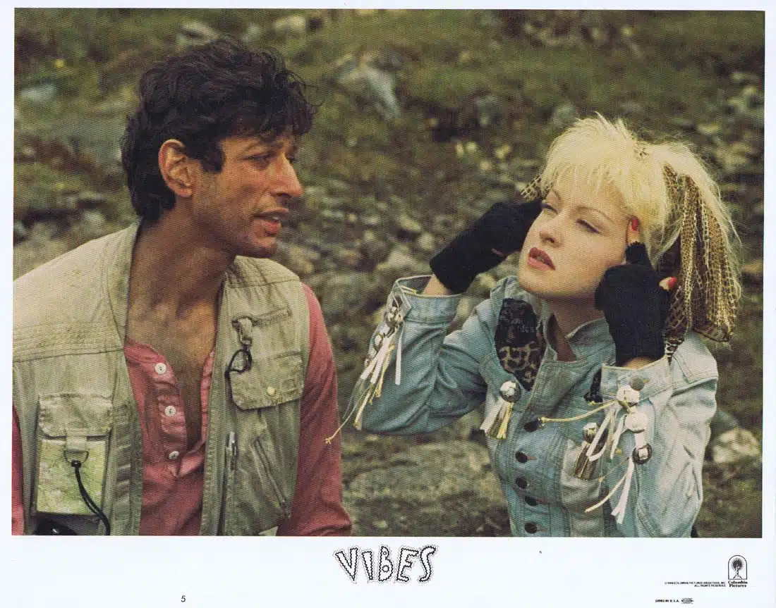 VIBES Original Lobby Card 5 Cyndi Lauper Jeff Goldblum Julian Sands