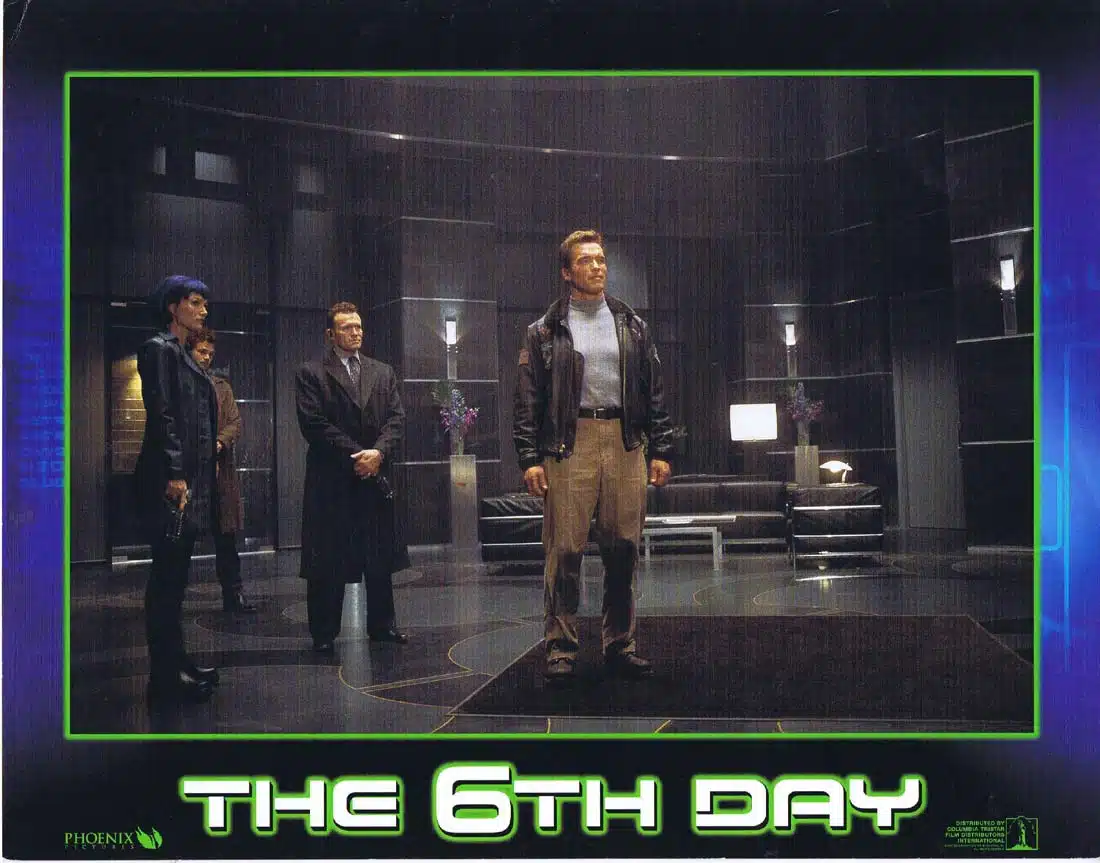 THE 6TH DAY Lobby Card 3 Arnold Schwarzenegger Michael Rapaport