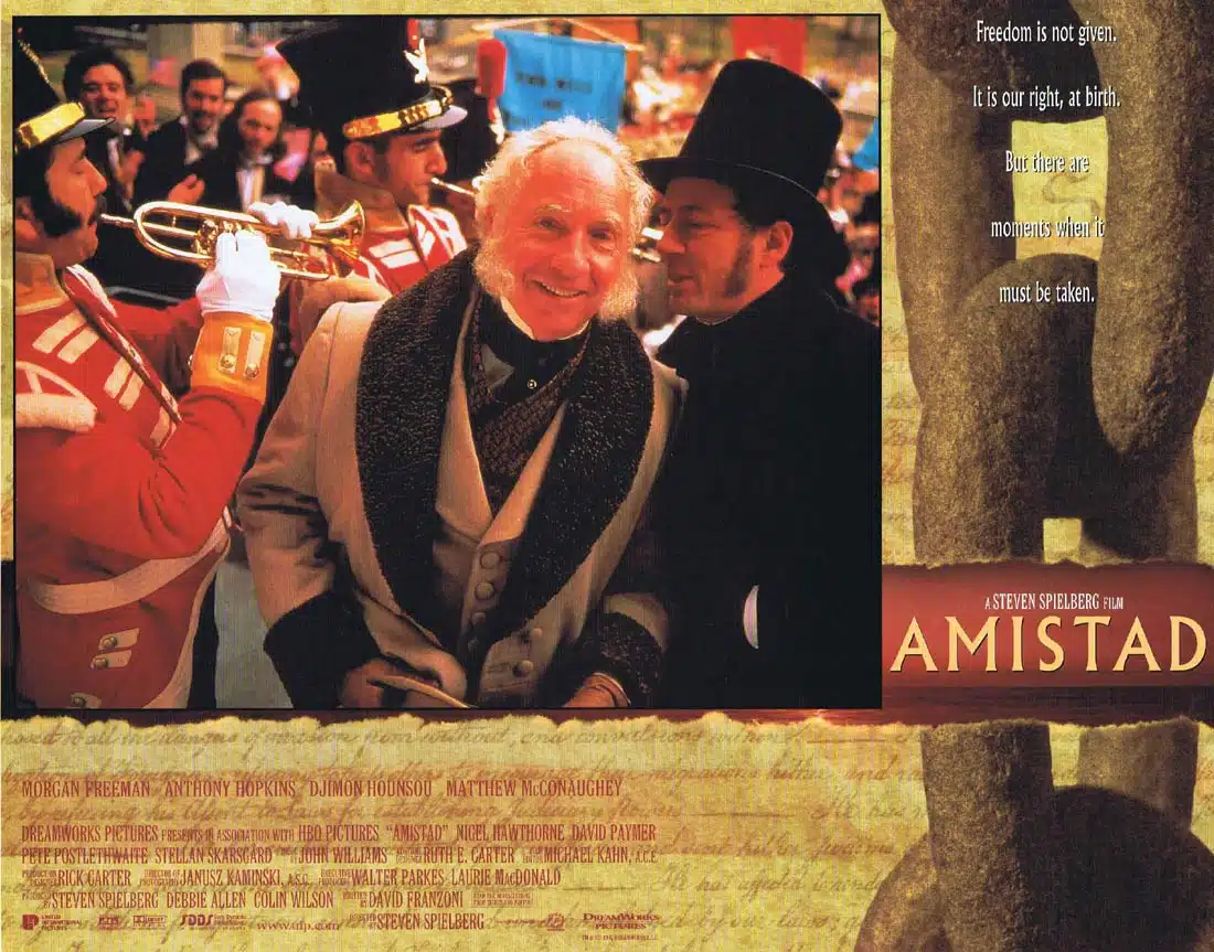 AMISTAD Lobby Card 4 Morgan Freeman Anthony Hopkins Steven Spielberg