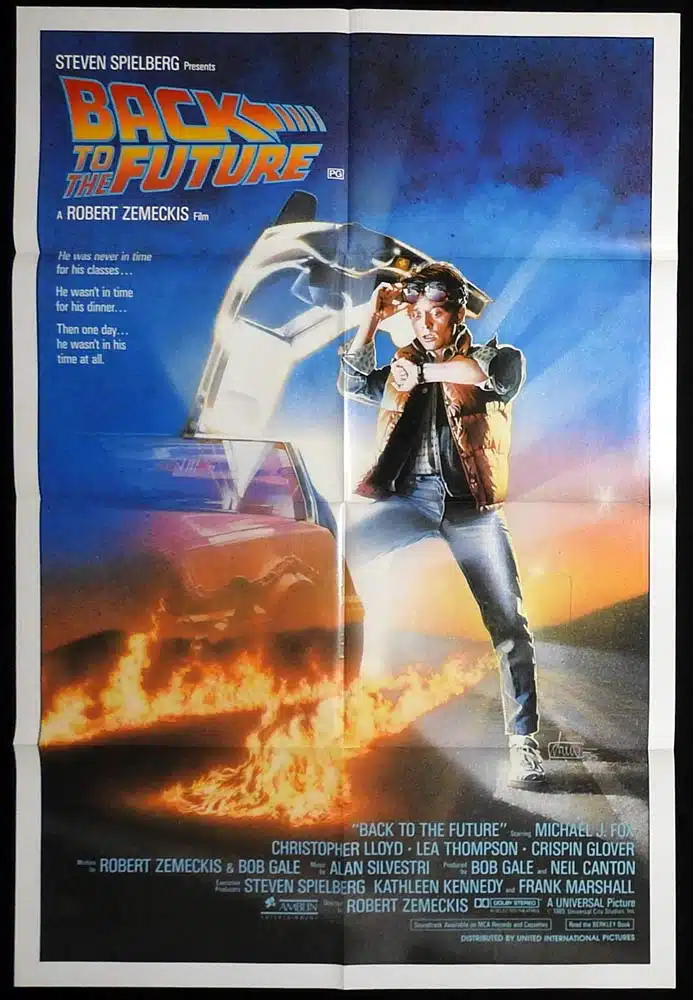 BACK TO THE FUTURE Original Australian One sheet Movie poster Michael J. Fox