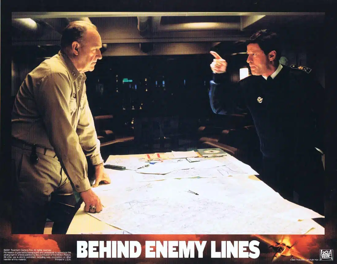 BEHIND ENEMY LINES Original Lobby Card 7 Owen Wilson Gene Hackman