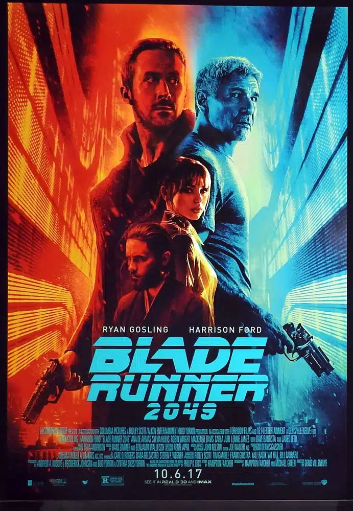 BLADE RUNNER 2049 Original US ADV DS One sheet Movie poster Ryan Gosling Harrison Ford