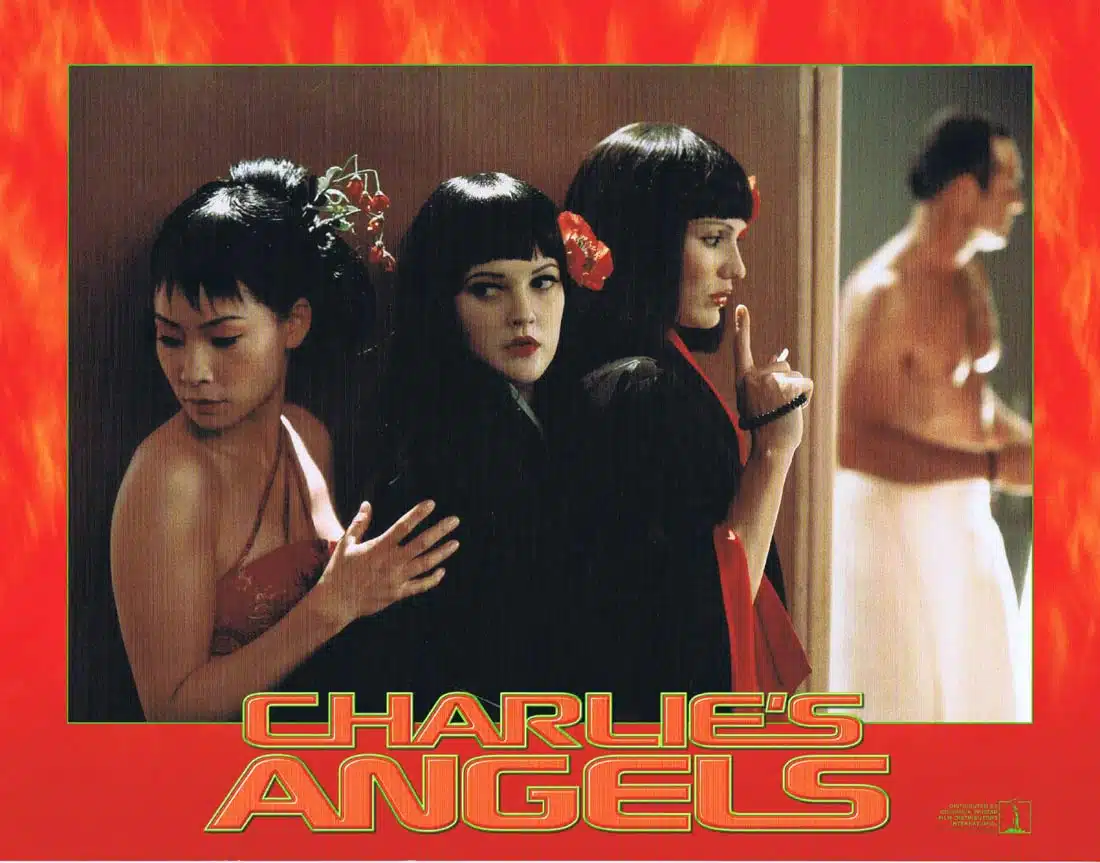 CHARLIE’S ANGELS Original Lobby Card 6 Cameron Diaz Drew Barrymore Lucy Liu