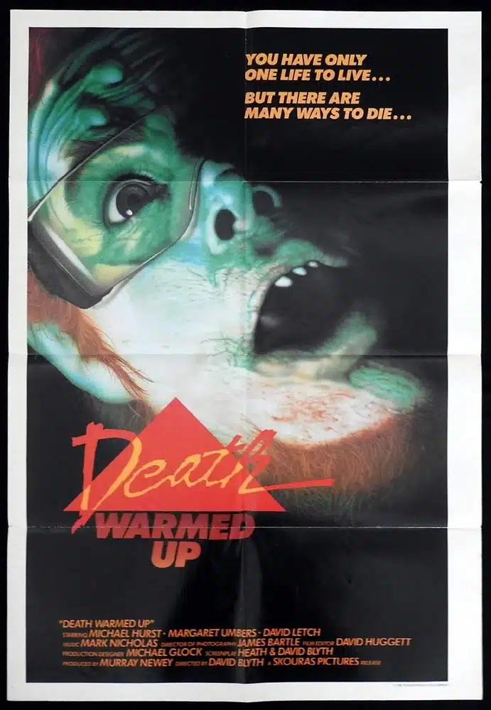 DEATH WARMED UP Original One sheet Movie poster Michael Hurst Gary Day Horror