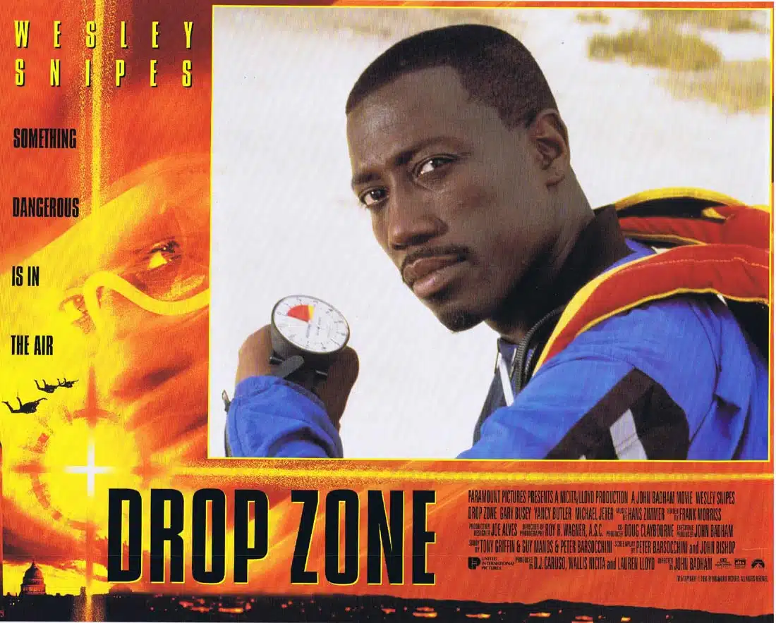 DROP ZONE Original Lobby Card 1 Wesley Snipes Gary Busey Yancy Butler